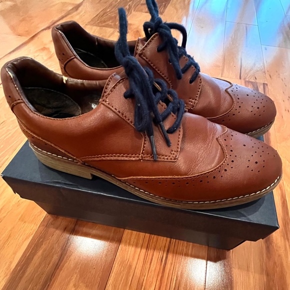 Cole Haan Harrison Wingtip Shoes - British Tan - Picture 1 of 5